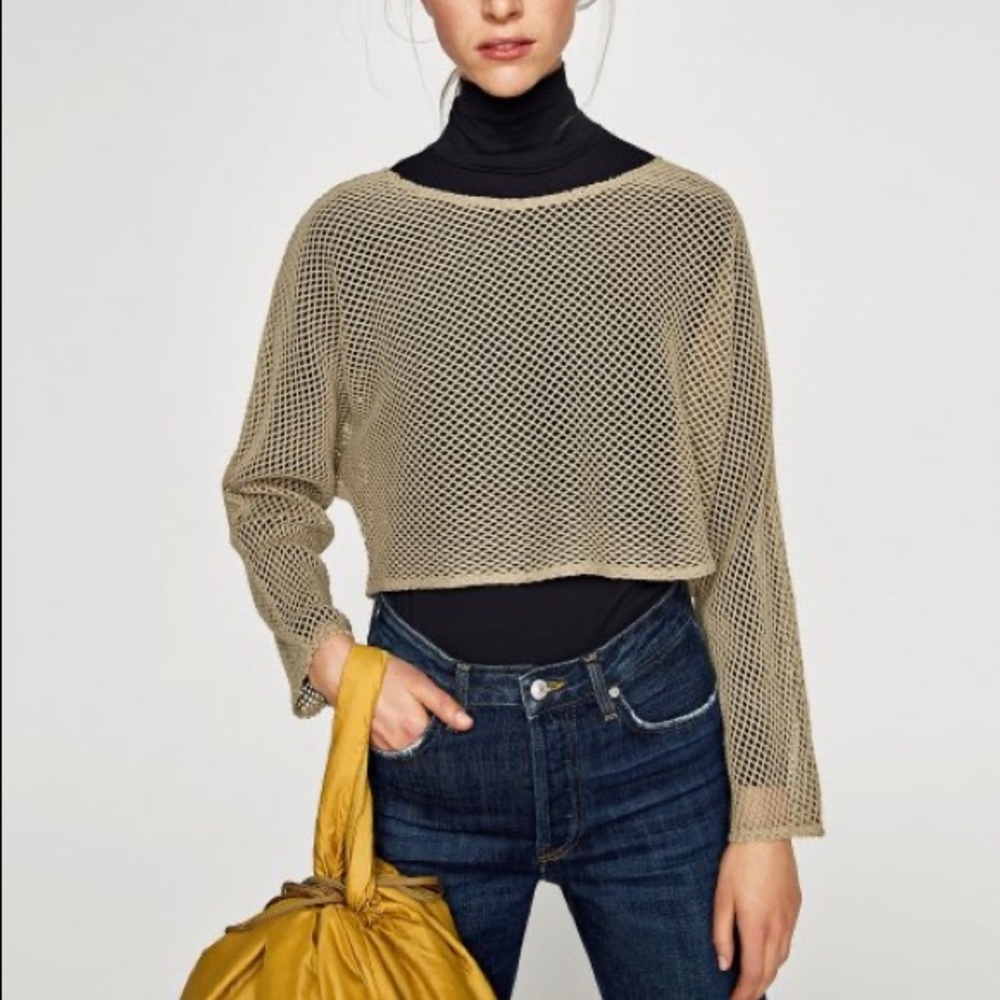 Crochet Knit Cropped Top